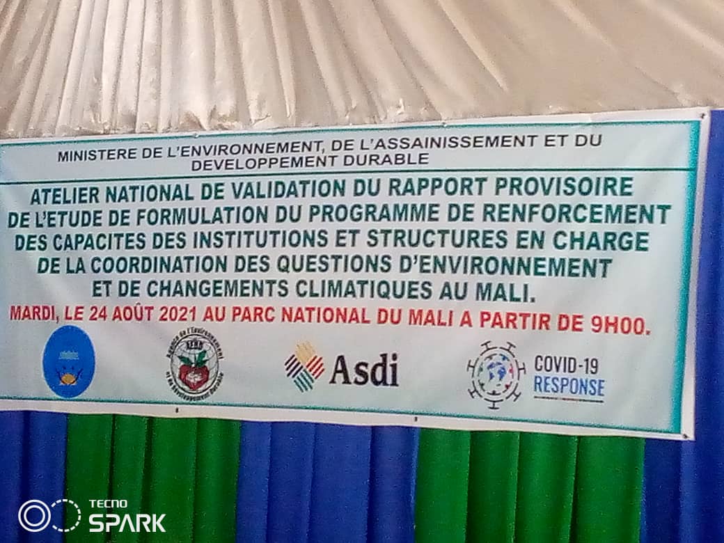 Changements climatiques au Mali :  le rapport du Programme de renforcement des capacités des institutions et des structures validées !